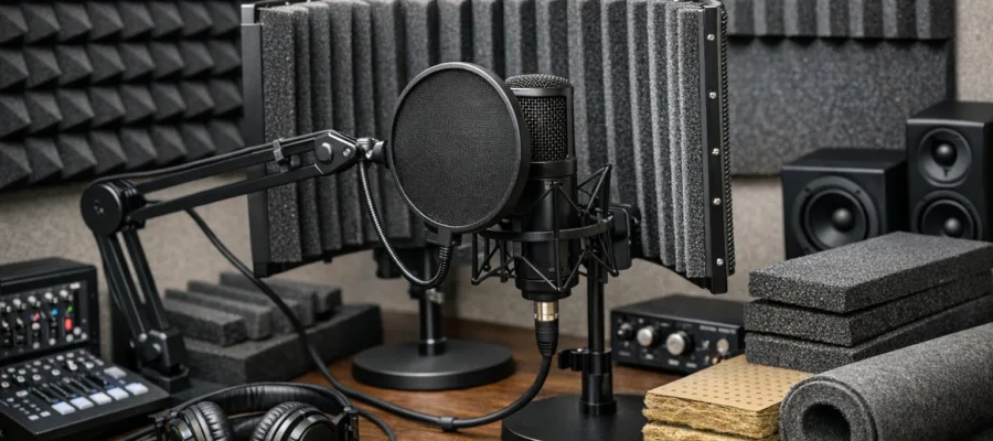 DIY Mikrofon- und Raumakustik fuer den perfekten Podcastklang