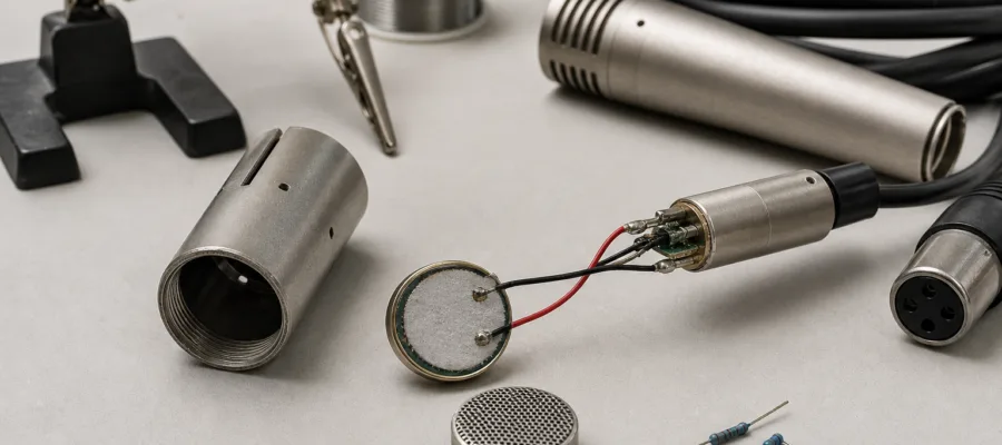 Aufbau eines elektret Mikrofons: DIY Erklaerung und Tipps