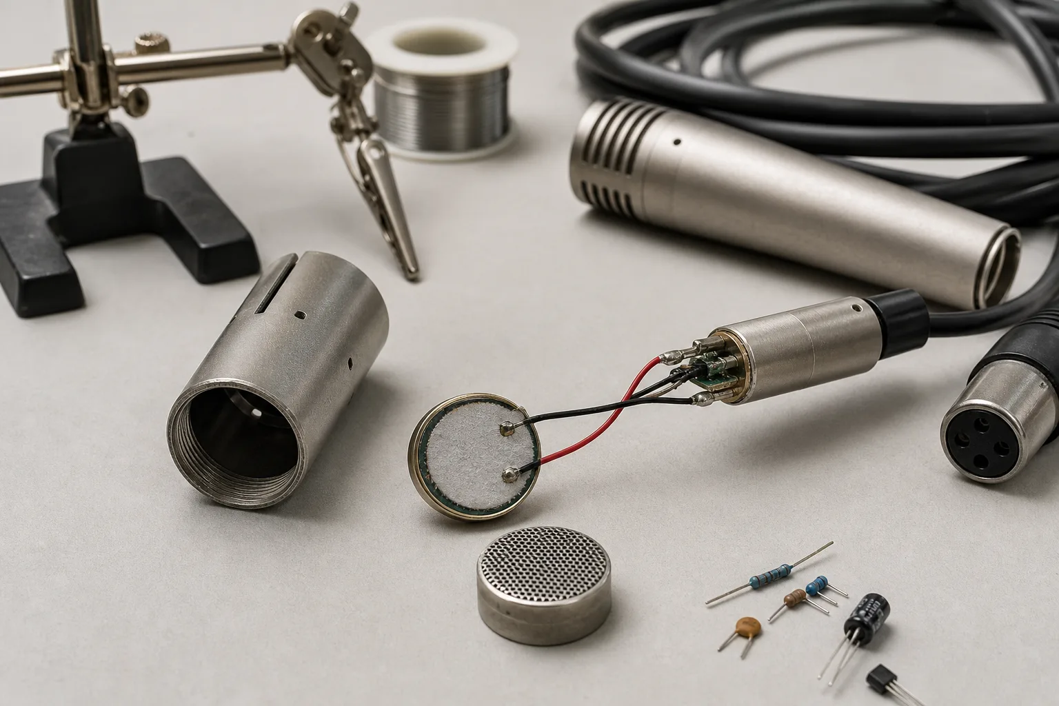 Aufbau eines elektret Mikrofons: DIY Erklaerung und Tipps